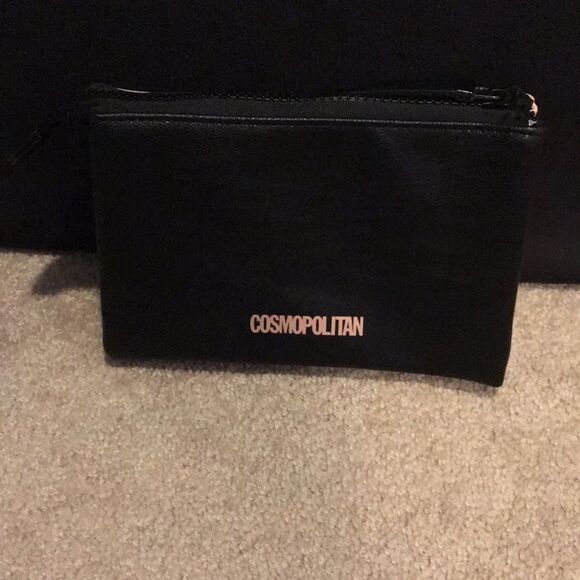 Cosmopolitan Three Compartment Makeup Bag with Zipper - Picture 1 of 5